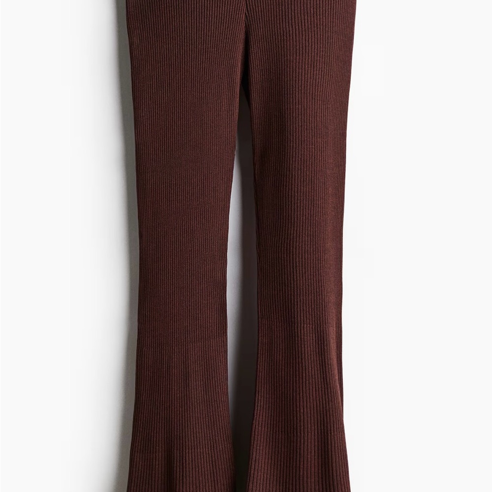H&M Brown Silk Blend Pants